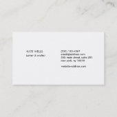 Niedliche Handgezeichnete Wimpernrahmen und Typogr Visitenkarte (Rückseite)