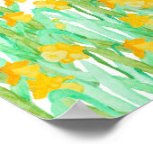 Niedliche, handgezogene Aquarellfarben Poster (Ecke)