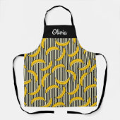 Niedliche handgezogene Banane, Schürze von benutze (Vorderseite)