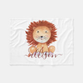 Niedliche, handgezogene personalisierte Kinder Fleecedecke (Vorderseite (Horizontal))