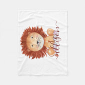 Niedliche, handgezogene personalisierte Kinder Fleecedecke (Vorderseite)