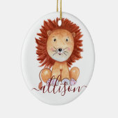 Niedliche, handgezogene personalisierte Kinder Keramik Ornament (Rechts)