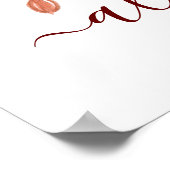 Niedliche, handgezogene personalisierte Kinder Poster (Ecke)