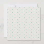 Niedliche Handgezogene Regenbogen Blue Birdy Baby Einladung (Rückseite)