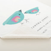 Niedliche Handgezogene Regenbogenblume Birdy Baby Sherpadecke (3/4)