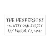 Niedliche Handschrift Rücksendeadresse Permastempel (Design)