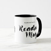 Niedliche Handschrift Skriptbuch Liebhaber Lesen Tasse (VorderseiteRechts)