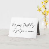 Niedliche Handsome Man Birthday Card Karte (Gelbe Blume)