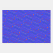 Niedliche Hannukah gemustert Wrapping Paper Sheets Geschenkpapier Set (Vorderseite 3)