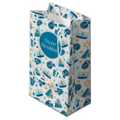 Niedliche Hanukkah Muster Geschenktasche Kleine Geschenktüte (Vorderseite Schrägansicht)