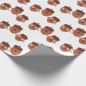 Niedliche Happy Acorns singen Cartoon für Kinder Geschenkpapier (Ecke)