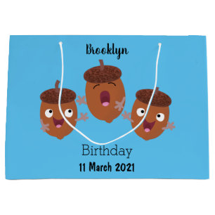 Niedliche Happy Acorns singen Cartoon für Kinder Große Geschenktüte