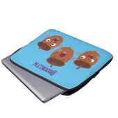 Niedliche Happy Acorns singen Cartoon für Kinder Laptopschutzhülle (Vorne Knopf)