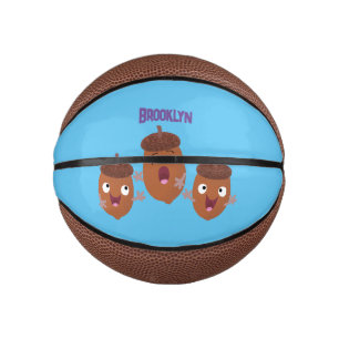 Niedliche Happy Acorns singen Cartoon für Kinder Mini Basketball