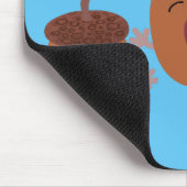 Niedliche Happy Acorns singen Cartoon für Kinder Mousepad (Ecke)
