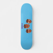Niedliche Happy Acorns singen Cartoon für Kinder Skateboard (Vorne)