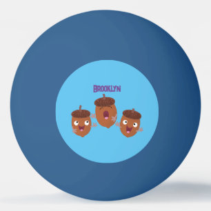 Niedliche Happy Acorns singen Cartoon für Kinder Tischtennisball