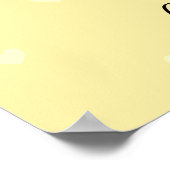 Niedliche Happy Bumble Bee & Honeycomb mit Herz Poster (Ecke)