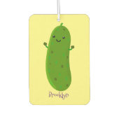 Niedliche Happy Cartoon Illustration Autolufterfrischer (Vorderseite)