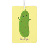 Niedliche Happy Cartoon Illustration Autolufterfrischer (Rückseite)