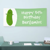 Niedliche Happy Cartoon Illustration Banner (Messe)