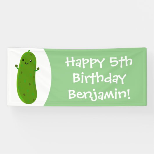 Niedliche Happy Cartoon Illustration Banner (Horizontal)