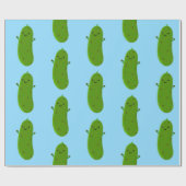 Niedliche Happy Cartoon Illustration Geschenkpapier (Flach)