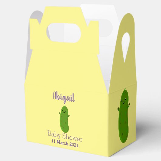 Niedliche Happy Cartoon Illustration Geschenkschachtel (Geöffnet)