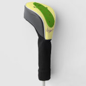 Niedliche Happy Cartoon Illustration Golf Headcover (angewinkelt)