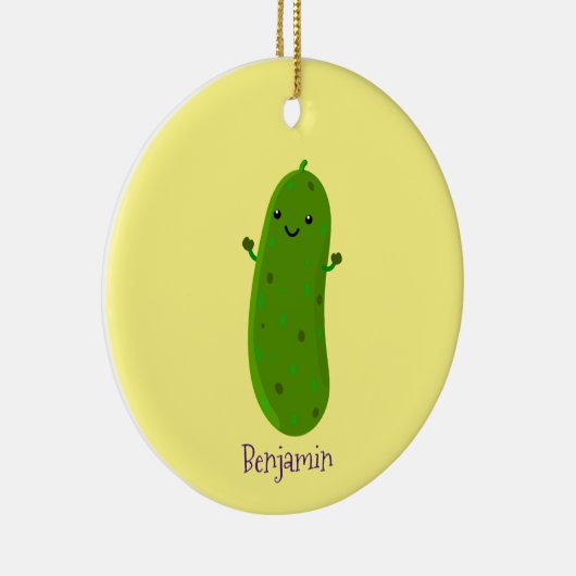 Niedliche Happy Cartoon Illustration Keramik Ornament (Rechts)