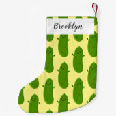 Niedliche Happy Cartoon Illustration Kleiner Weihnachtsstrumpf (Rückseite)