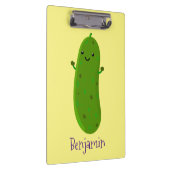 Niedliche Happy Cartoon Illustration Klemmbrett (Rechts)