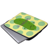 Niedliche Happy Cartoon Illustration Laptopschutzhülle (Vorne Knopf)