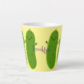 Niedliche Happy Cartoon Illustration Milchtasse (Vorderseite)
