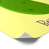 Niedliche Happy Cartoon Illustration Poster (Ecke)