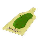 Niedliche Happy Cartoon Illustration Schneidebrett (Ecke)