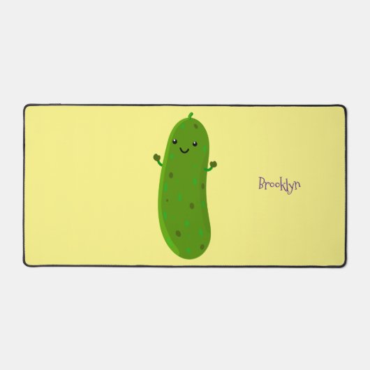 Niedliche Happy Cartoon Illustration Schreibtischunterlage (Vorderseite)