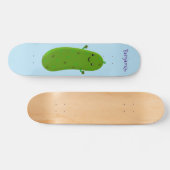 Niedliche Happy Cartoon Illustration Skateboard (Horizontal)