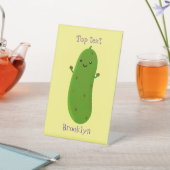 Niedliche Happy Cartoon Illustration Sockelschild (In SItu)