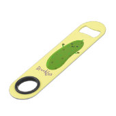 Niedliche Happy Cartoon Illustration Speed Flaschenöffner (Vorderseite Schrägansicht)