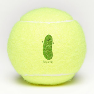 Niedliche Happy Cartoon Illustration Tennisbälle