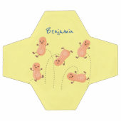 Niedliche Happy Jumping Erdnüsse Cartoon Illustrat Fußball (Flach)