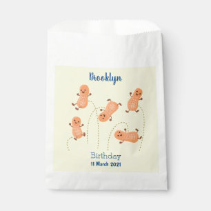 Niedliche Happy Jumping Erdnüsse Cartoon Illustrat Geschenktütchen