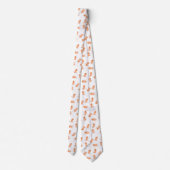 Niedliche Happy Jumping Erdnüsse Cartoon Illustrat Krawatte (Rückseite)