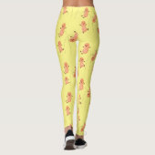 Niedliche Happy Jumping Erdnüsse Cartoon Illustrat Leggings (Rückseite)