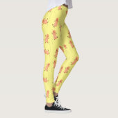 Niedliche Happy Jumping Erdnüsse Cartoon Illustrat Leggings (Rechts)