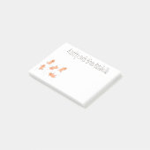 Niedliche Happy Jumping Erdnüsse Cartoon Illustrat Post-it Klebezettel (angewinkelt)