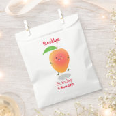Niedliche Happy Mango Gelb Cartoon Illustration Geschenktütchen (Ausgeschnitten)