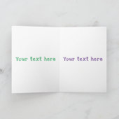 Niedliche Happy Mango Gelb Cartoon Illustration Karte (Innenseite)