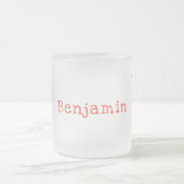 Niedliche Happy Mango Gelb Cartoon Illustration Mattglastasse (Mittel)